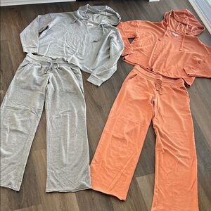 Colsie Lounge Set - Gray and Orange